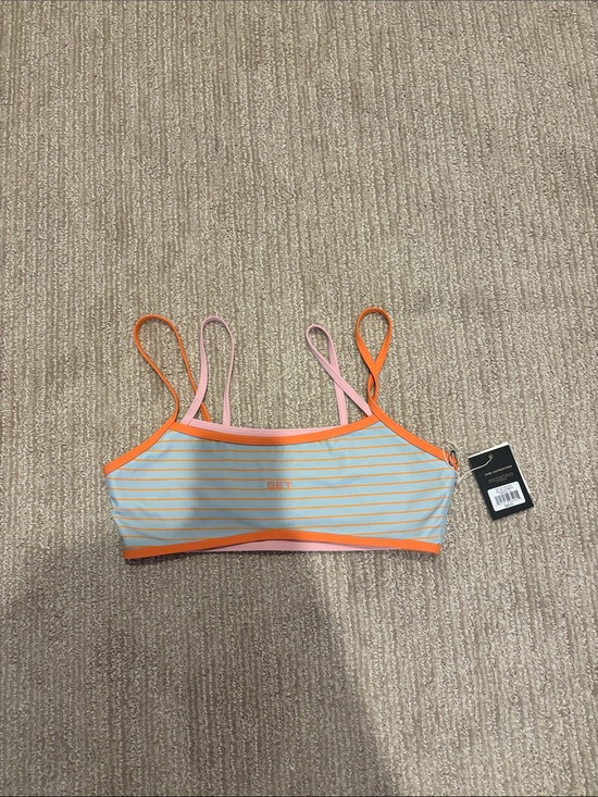 SET Active Tops - Set active sporty stripe sports bra
